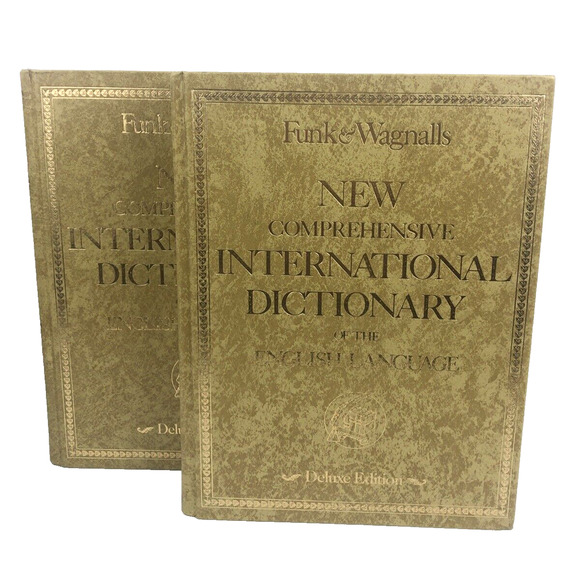 Funk & Wagnalls New Comprehensive International Dictionary Volume 1 & 2 Deluxe - Picture 1 of 16